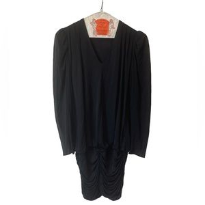 Vintage Long Sleeve Black Dress New Leaf by Samir